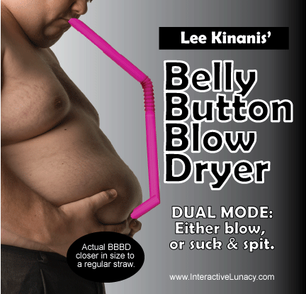 funny gag gift belly button blow dryer spencer gifts novelty items