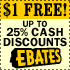 $5 when you sign-up with Ebates FREE Membership!